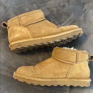 Women's Tan Suede Ankle Boots